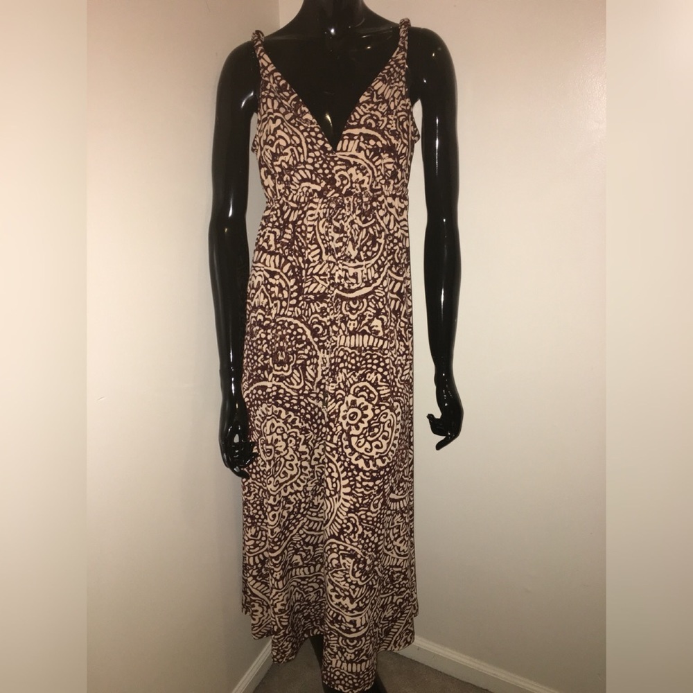 JONES NY V neck maxi dress